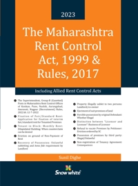  Buy THE MAHARASHTRA RENT CONTROL ACT, 1999 & RULES, 2017